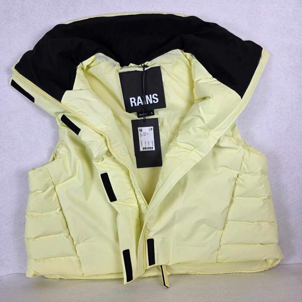 RAINS Vest L Yellow– NWT Women’s‎ Insulated Puffer Vest